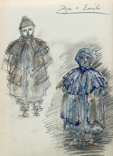 Skizze Inga und Emil Skizze Inga und Emil